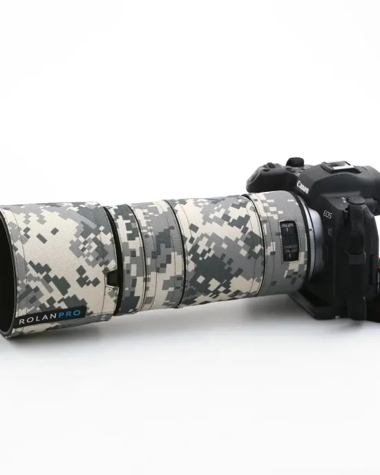 Canon RF100-400mm F5.6-8 IS USM Lens Cover (Grey digital camouflage) Canon RF100-400mm F5.6-8 IS USM Lens Cover (Grey digital camouflage)