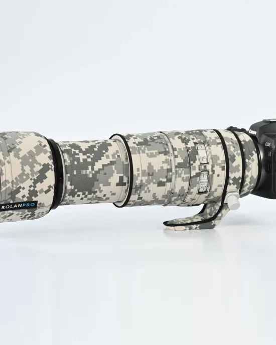 Canon RF 100-500mm F4.5-7.1 L IS USM Lens Cover (Grey digital camouflage) Canon RF 100-500mm F4.5-7.1 L IS USM Lens Cover (Grey digital camouflage)