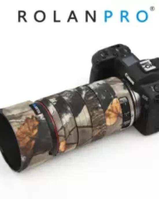Canon RF100mm F2.8 L MACRO IS USM Lens Cover (Brown jungle camouflage) Canon RF100mm F2.8 L MACRO IS USM Lens Cover (Brown jungle camouflage)