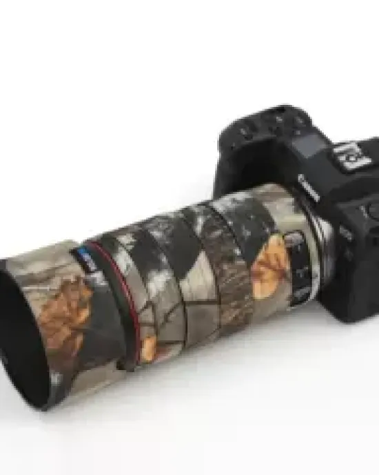 Canon RF100mm F2.8 L MACRO IS USM Lens Cover (Brown jungle camouflage) Canon RF100mm F2.8 L MACRO IS USM Lens Cover (Brown jungle camouflage)