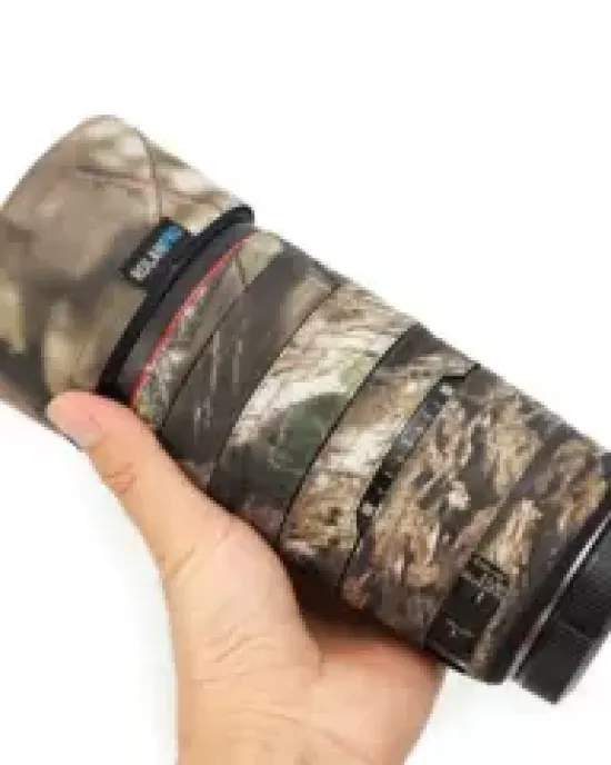 Canon RF100mm F2.8 L MACRO IS USM Lens Cover (Brown jungle camouflage) Canon RF100mm F2.8 L MACRO IS USM Lens Cover (Brown jungle camouflage)