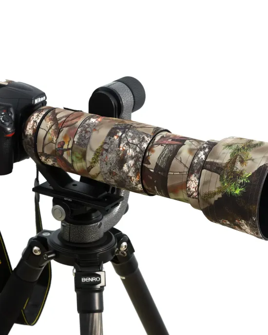 Nikon AF-S 200-500mm F/5.6E ED VR Lens Cover (Brown jungle camouflage) Nikon AF-S 200-500mm F/5.6E ED VR Lens Cover (Brown jungle camouflage)