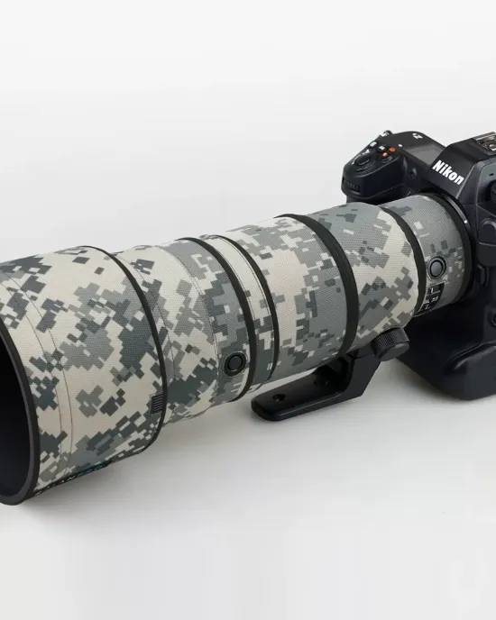 Nikon Z 400mm f4.5 VR S Lens Cover (Subtle Grass Camouflage # 9) Nikon Z 400mm f4.5 VR S Lens Cover (Subtle Grass Camouflage # 9)