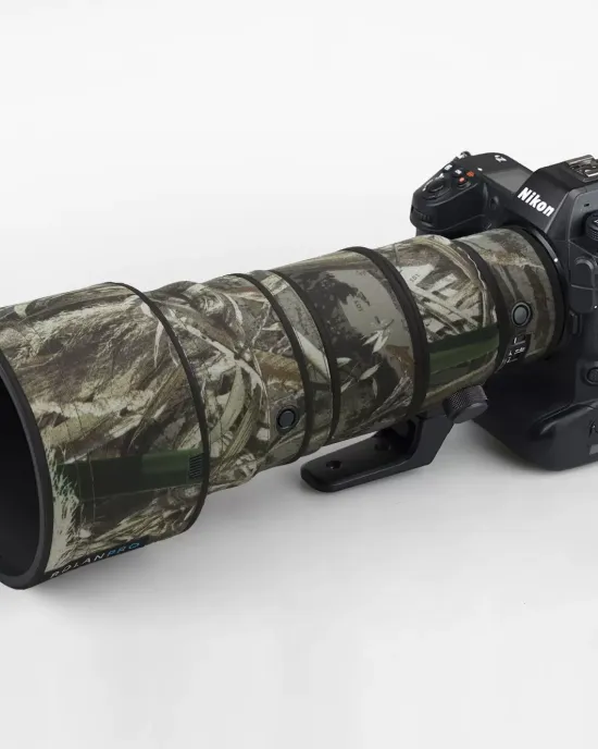 Nikon Z 400mm f4.5 VR S Lens Cover (Subtle Grass Camouflage # 9) Nikon Z 400mm f4.5 VR S Lens Cover (Subtle Grass Camouflage # 9)