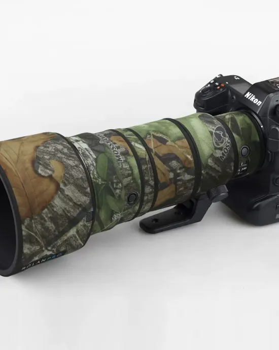 Nikon Z 400mm f4.5 VR S Lens Cover (Subtle Grass Camouflage # 9) Nikon Z 400mm f4.5 VR S Lens Cover (Subtle Grass Camouflage # 9)