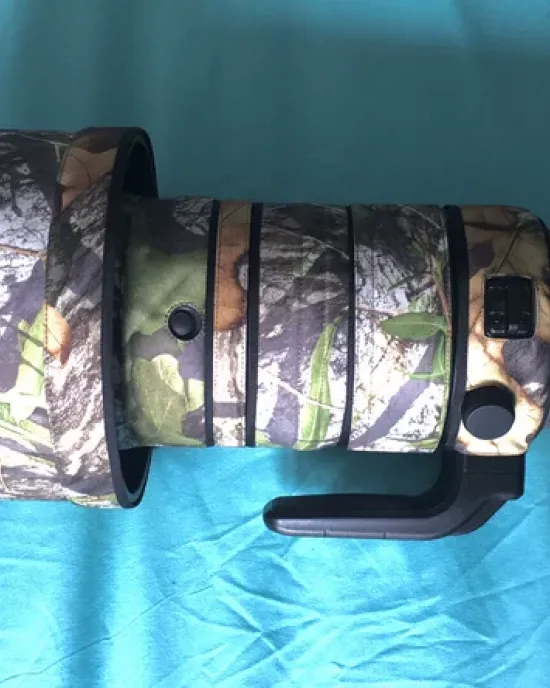 Nikon Z600mm F/4 TC VR S Lens Cover (Green jungle camouflage) Nikon Z600mm F/4 TC VR S Lens Cover (Green jungle camouflage)