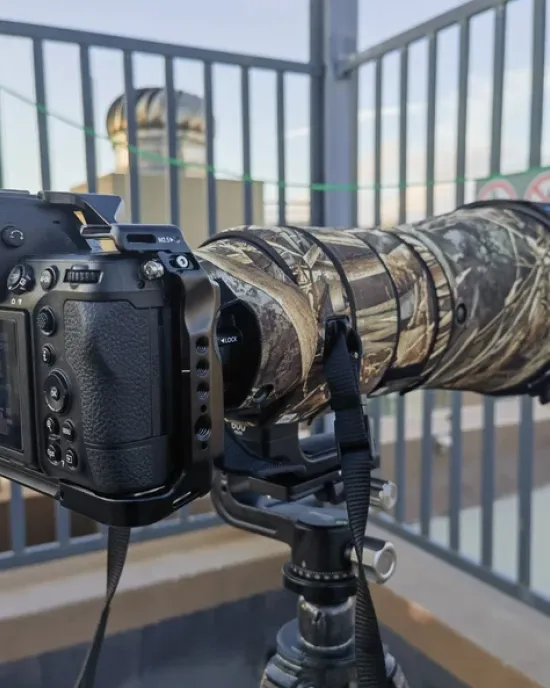 Nikon Z600mm F/4 TC VR S Lens Cover (Green jungle camouflage) Nikon Z600mm F/4 TC VR S Lens Cover (Green jungle camouflage)