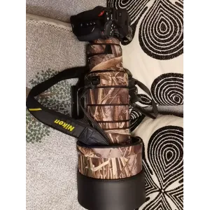 Nikon Z600mm F/4 TC VR S  Lens Cover (Subtle Grass Camouflage)