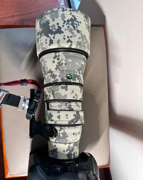 Nikon AF-S 500mm F5.6E PF ED VR Lens Cover(Jungle camouflage) Nikon AF-S 500mm F5.6E PF ED VR Lens Cover(Jungle camouflage)