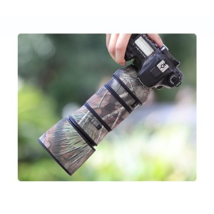 CANON EF 180mm F3.5 L Lens Cover (Green leaf camouflage)