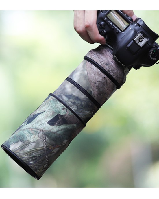 CANON EF 300mm F4 L IS Lens Cover (Green leaf camouflage) CANON EF 300mm F4 L IS Lens Cover (Green leaf camouflage)