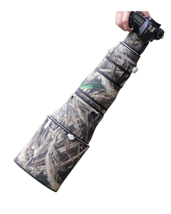 Canon RF 600mm F4 L IS USM Lens Cover (Green leaf camouflage) Canon RF 600mm F4 L IS USM Lens Cover (Green leaf camouflage)