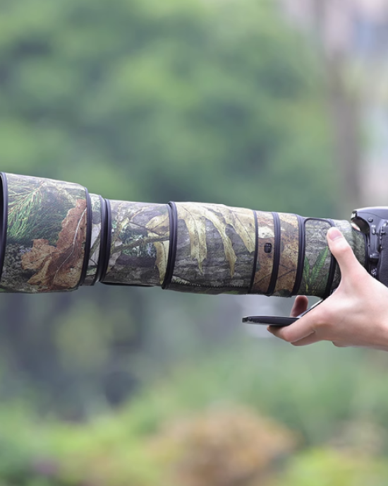 Nikon AF-S200-500mm F5.6 E ED VR Lens Cover (Pine camouflage) Nikon AF-S200-500mm F5.6 E ED VR Lens Cover (Pine camouflage)