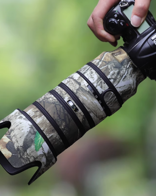 Nikon AF-S 70-200mm F2.8 G II ED Lens Cover (Pine camouflage) Nikon AF-S 70-200mm F2.8 G II ED Lens Cover (Pine camouflage)