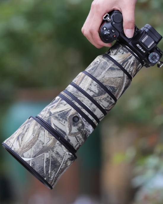 Nikon Z 400mm f4.5 VR S Lens Cover (Reed camouflage) Nikon Z 400mm f4.5 VR S Lens Cover (Reed camouflage)