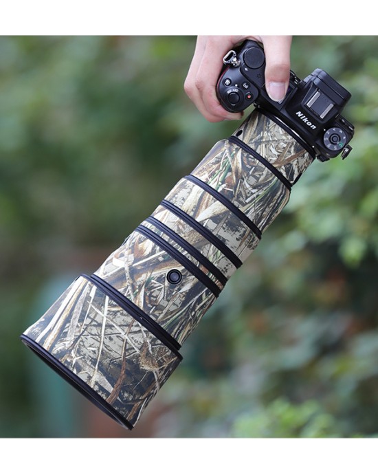 Nikon Z 400mm f4.5 VR S Lens Cover (Reed camouflage) Nikon Z 400mm f4.5 VR S Lens Cover (Reed camouflage)