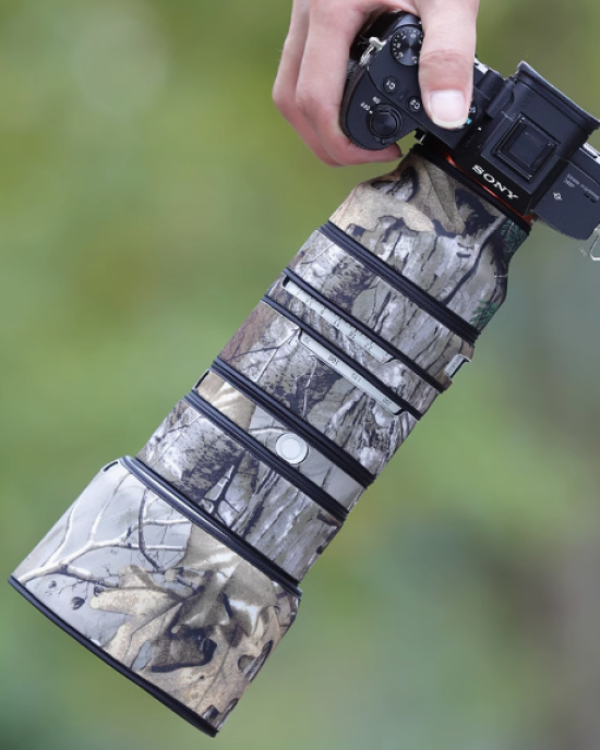 Sony 70-200mm F2.8 GM OSS II Lens Cover (Reed camouflage) Sony 70-200mm F2.8 GM OSS II Lens Cover (Reed camouflage)